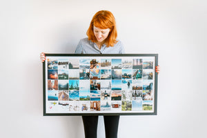 Black Framed Grid Poster